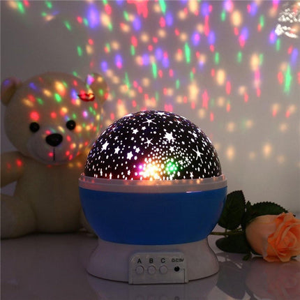 Star Master Dream Projector Lamp Blauw – Sterrenhemel Nachtlamp Kinderen – Roterende Sterren Projector