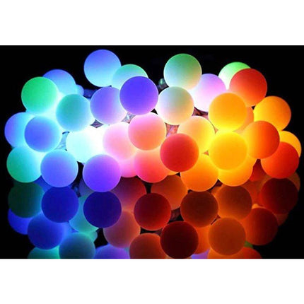 Tuinverlichting lichtslinger 6,7m op zonne-energie 50 LED - met 8 Standen - IP44 - solar - mulit-color