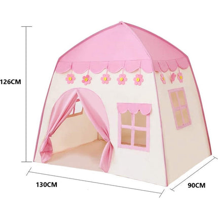 Kruzzel speeltent / kindertent XL met LED verlichting wit / roze
