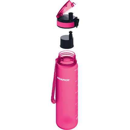 Aquaphor City Waterfles met Filter 500ml – Roze – BPA-vrij Tritan™ – Automatische Klep – Herbruikbare Drinkfles
