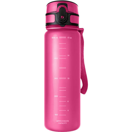 Aquaphor City Waterfles met Filter 500ml – Roze – BPA-vrij Tritan™ – Automatische Klep – Herbruikbare Drinkfles