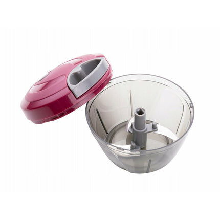 Florina multi smart groente snijder met trekkoord 400 ml rood