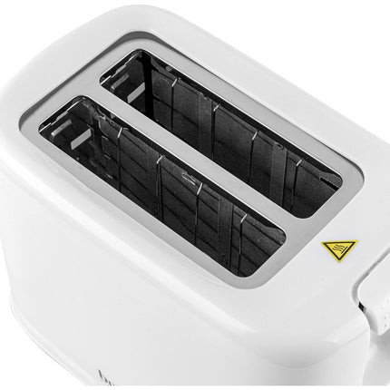 Botti Crosti Broodrooster – 2 Sneetjes – 800W – Wit – Compacte Toaster met 7 Bruiningsstanden – Ideaal voor Thuisgebruik – Duurzaam en Stijlvol