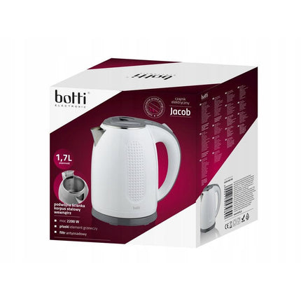 Botti Jacob dubbelwandige waterkoker 1,7L 2200W wit