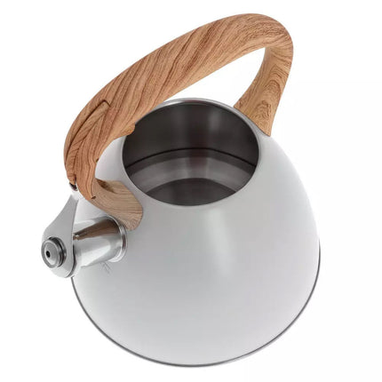 Klausberg KB-7264 fluitketel RVS mat lichtgrijs 3 Liter - ook geschikt voor inductie