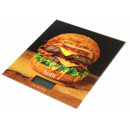 Botti Electronics Burger keukenweegschaal – Digitale precisie weegschaal 1g tot 5kg – Met tarrafunctie – Elektrisch – Inclusief batterijen