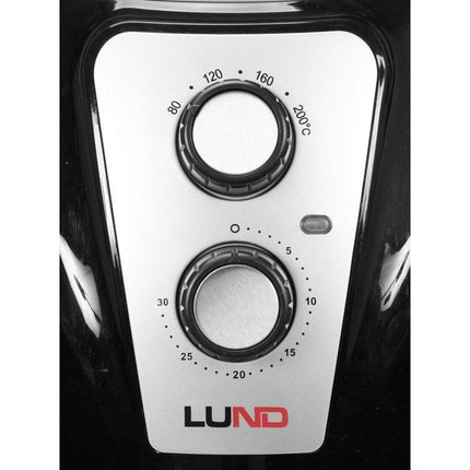 LUND Professional airfryer vetvrije friteuse 2.4L 1300W 67570 zwart