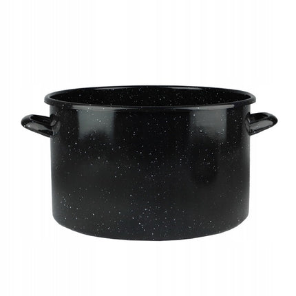 Enger Impex Grote Emaille Kookpan met Vergietinleg – 32 cm – 15,5 Liter – Voor Inductie & Alle Warmtebronnen – Ideaal voor Inmaken & Conserveren