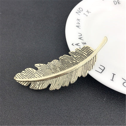VSE haarspeld/clip veer 10 cm brons