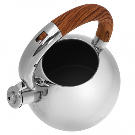 King hoff KH-3778 fluitketel gepolijst RVS zilver 3 Liter - ook geschikt voor in inductie