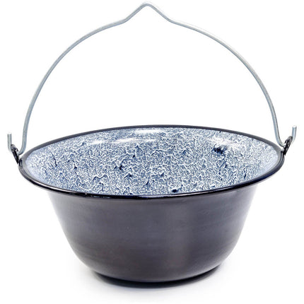 Tragar Hongaarse Emaille Ketel 13 Liter – Kampvuurketel van Staal met Handvat – Voor Stoofpot, Goulash & Soep – Ø41,5 cm