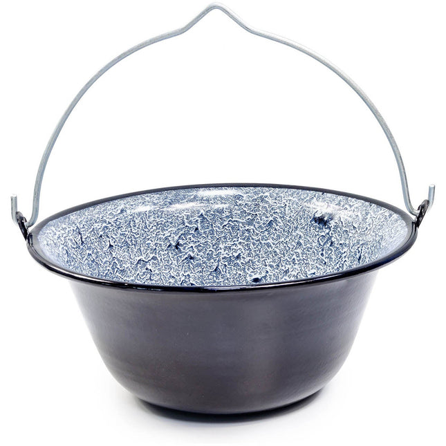 Tragar Hongaarse Emaille Ketel 13 Liter – Kampvuurketel van Staal met Handvat – Voor Stoofpot, Goulash & Soep – Ø41,5 cm