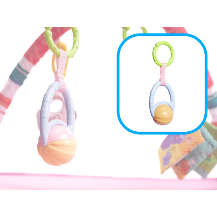 Ikonka Opvouwbare Activity Center Speelmat met 18 Ballen voor Baby's Roze