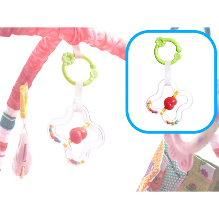 Ikonka Opvouwbare Activity Center Speelmat met 18 Ballen voor Baby's Roze