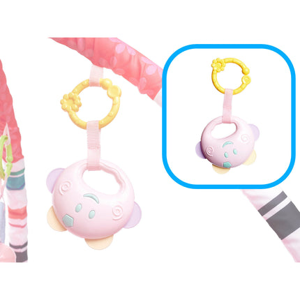 Ikonka Opvouwbare Activity Center Speelmat met 18 Ballen voor Baby's Roze