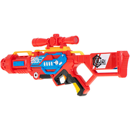 Blaze Storm schuim dart machinegeweer + 20 darts rood - speelgoed pistool - pistool