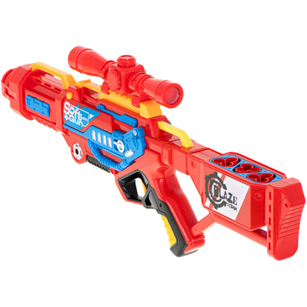 Blaze Storm schuim dart machinegeweer + 20 darts rood - speelgoed pistool - pistool