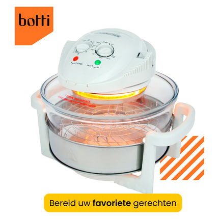 2de kansje Botti Lewis Heteluchtoven - halogeenoven 18L 1200-1400W wit