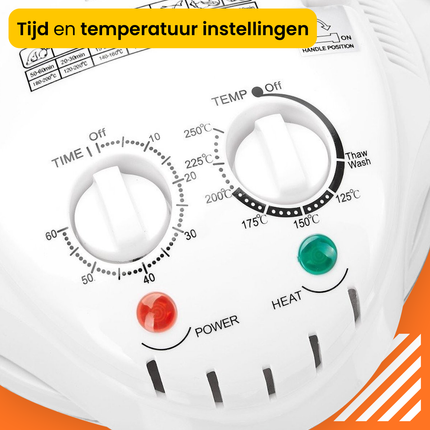 2de kansje Botti Lewis Heteluchtoven - halogeenoven 18L 1200-1400W wit