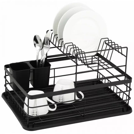 Kinghoff KH-1716 luxe afdruiprek met bestekkorf en lekbak 43 x 29 x 27 cm