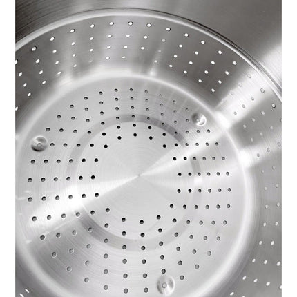 Meyerhoff Sapcentrifuge Pan / Stoompan 6-delig – RVS 8 L – Voor Inductie & Alle Warmtebronnen – Inclusief Aftapslang & Zeef – Ø 26 cm
