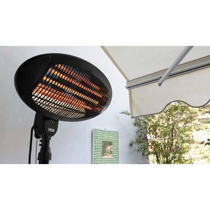 Teesa elektrische terrasverwarmer met 3 standen en 45° kantelhoek TSA8050