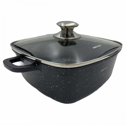 Kinghoff KH-1607 6-delige braadpannen set met marmeren coating