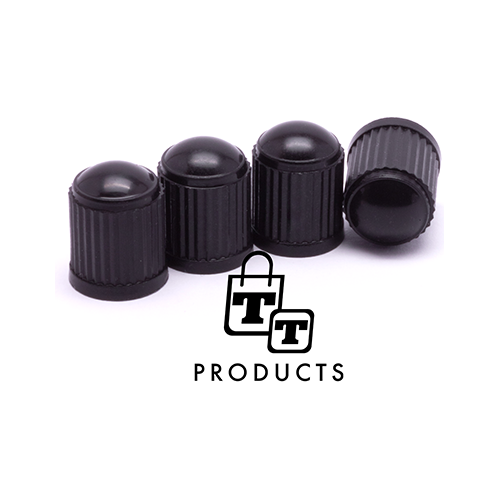 TT-products ventieldoppen kunststof zwart 4 stuks