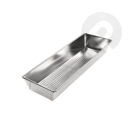 Blacha Rechthoekige Cakevorm 40x13x6 cm – Taartvorm / Broodvorm – Zilver – Koolstofstaal – Ovenbestendig tot 230°C