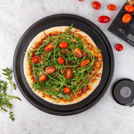 Florina Likoris pizzaplaat / pizza bakvorm Ø 33 x 1 cm zwart