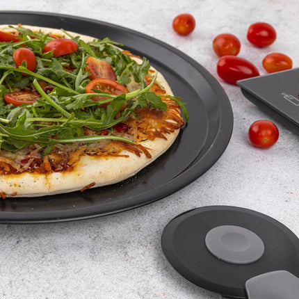 Florina Likoris pizzaplaat / pizza bakvorm Ø 33 x 1 cm zwart