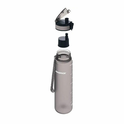 Aquaphor City Waterfles met Filter 500ml – Grijs – BPA-vrij Tritan™ – Automatische Klep – Herbruikbare Drinkfles