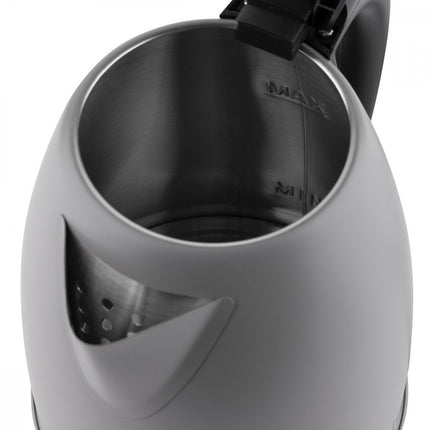 Botti Victor waterkoker 1,7 L – 1800 W – Grijs Mat – RVS – Automatische kookstop & 360° draaibare voet
