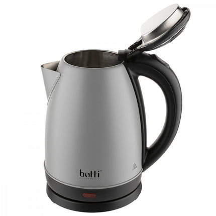 Botti Victor waterkoker 1,7 L – 1800 W – Grijs Mat – RVS – Automatische kookstop & 360° draaibare voet