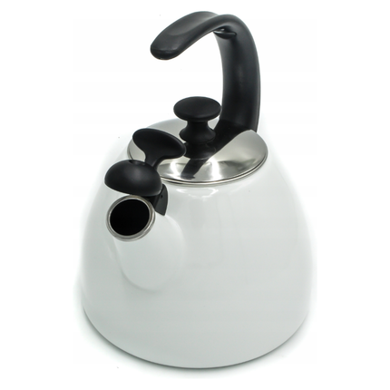 Emalia Aperto fluitketel emaille hoogglans wit 2.2 Liter - ook geschikt voor inductie