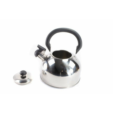 Florina Acero fluitketel gepolijst RVS zilver 2.5 Liter - ook geschikt voor inductie