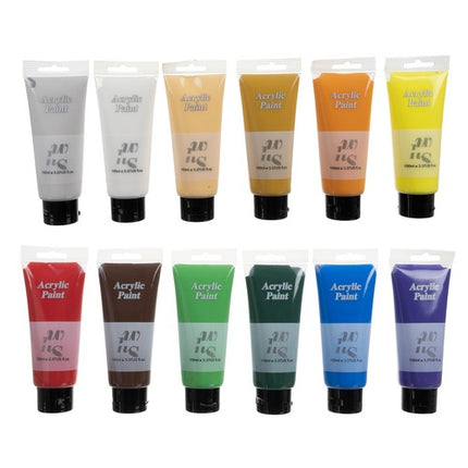 Maaleo 12 kleuren acryl verf 100 ml