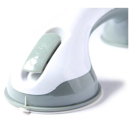 Hulp handvat voor badkamer met sterke zuignappen 30 cm grijs