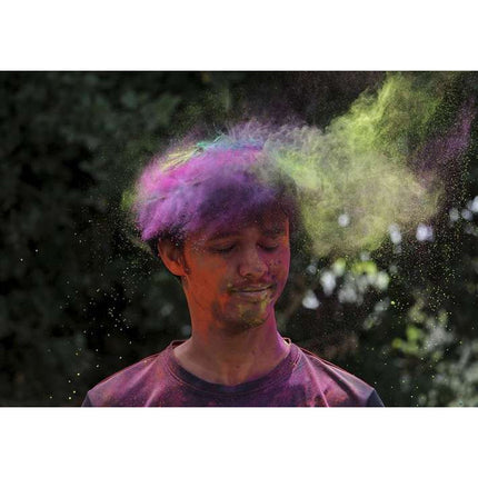 Holi cow 6 x 100 gr gekleurde holi poeder voor festivals en evenementen - Colour run powder