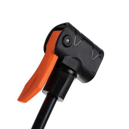 Trizand fietspomp met analoge drukmeter 22 x 13 x 56-92,5 cm zwart