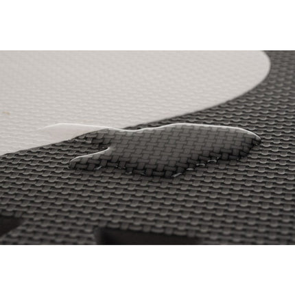 Kruzzel Speelmat Puzzelmat 36-delig XXL EVA Foam met Verwijderbare Elementen – Zwart/Roze Antislip Speelbox Mat voor Peuters - Waterdicht, Veilig & Educatief