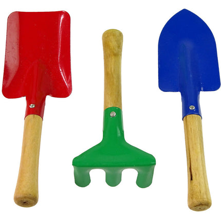 12-delige tuingereedschap set voor kinderen inclusief tas, schep en schort