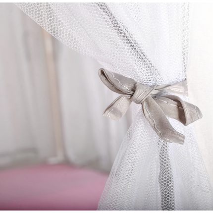 Kruzzel speeltent Princess 140 x 70 x 70 cm  wit /grijs - kinder tent tipi voor binnen en buiten huis