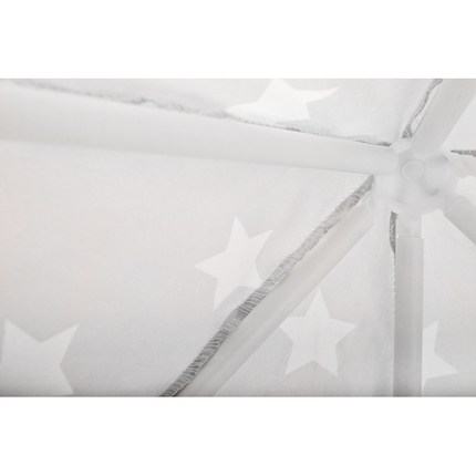 Kruzzel speeltent Princess 140 x 70 x 70 cm  wit /grijs - kinder tent tipi voor binnen en buiten huis