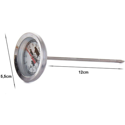 Vlees thermometer tot 120 graden incl sonde RVS