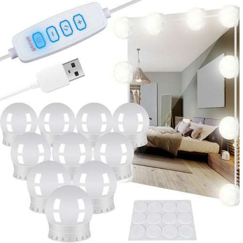 Malatec hollywood spiegellampen met 10 LED lampen