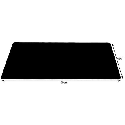 XXL gaming muismat met anti slip 90 x 45 cm zwart