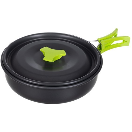 Camping Outdoor Kookset 17-delig inclusief fluitketel Camping Servies en Pannen Pannenset Keukengerei - Opvouwbaar & licht - Ideaal voor reizen, festival, wandelen, camping