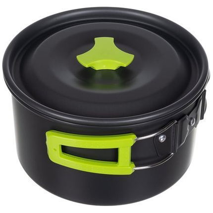 Camping Outdoor Kookset 17-delig inclusief fluitketel Camping Servies en Pannen Pannenset Keukengerei - Opvouwbaar & licht - Ideaal voor reizen, festival, wandelen, camping