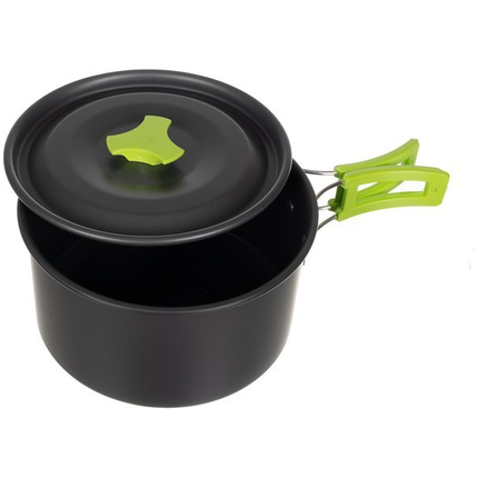 Camping Outdoor Kookset 17-delig inclusief fluitketel Camping Servies en Pannen Pannenset Keukengerei - Opvouwbaar & licht - Ideaal voor reizen, festival, wandelen, camping